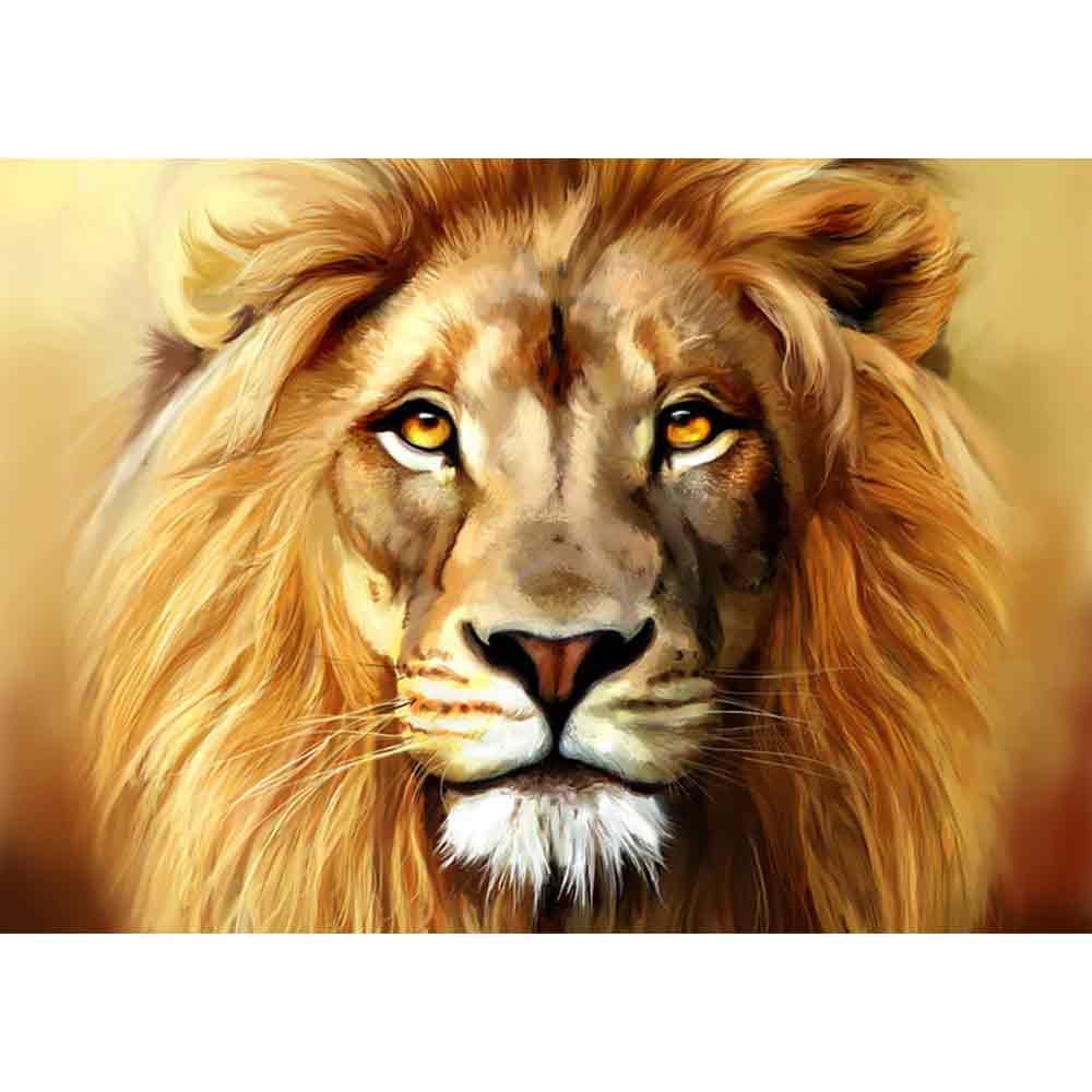 craftvim diamond painting kit lion face