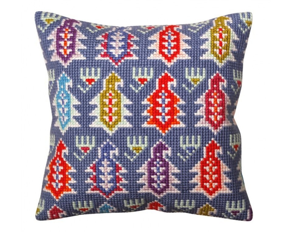 craftvim cross stitch cushion kit pillow with ornament