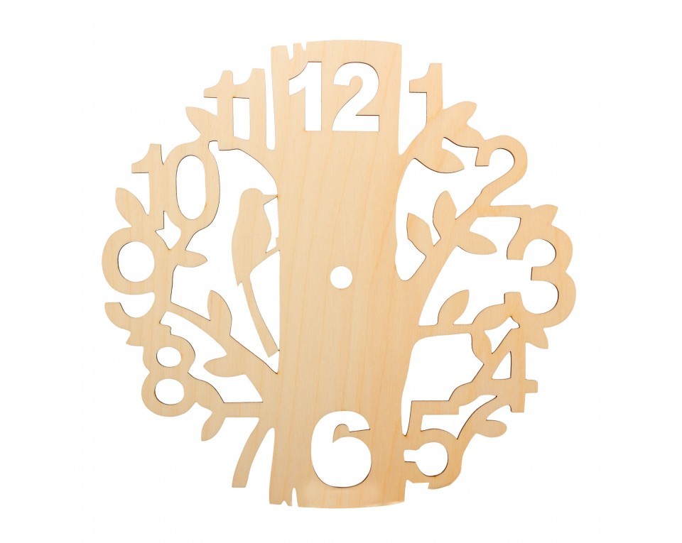 craftvim plywood wall clock tree with birds